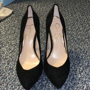 Black closed toed heels
